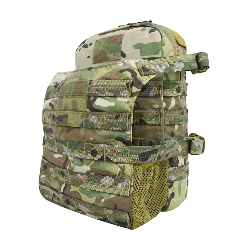 Hydration Pack Backpack - เสื้อกั๊กยุทธวิธีพร้อมชุดไฮเดรชั่น กระเป๋าโมลล์ เสื้อกั๊กสำหรับล่าสัตว์ กระเป๋าใส่แผ่นเกราะ กระเป๋าใส่หมวกกันน็อค กระเป๋าเป้โมลล์สำหรับงานกลางแจ้ง