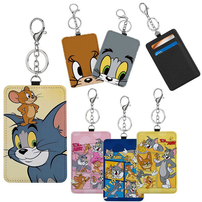 Travel Accessories Tech - ทอมแอนด์เจอร์รี่ ที่ใส่บัตรแบบพกพา ที่ใส่บัตรโดยสาร ที่ใส่บัตรประจำตัวพนักงาน พวงกุญแจ กระเป๋าเป้สะพายหลัง