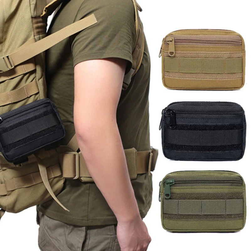 Travel Accessories Hip Belt - กระเป๋าคาดเอวสองชั้น EDC สำหรับผู้ชาย แบบ Molle กระเป๋าคาดสะโพก
