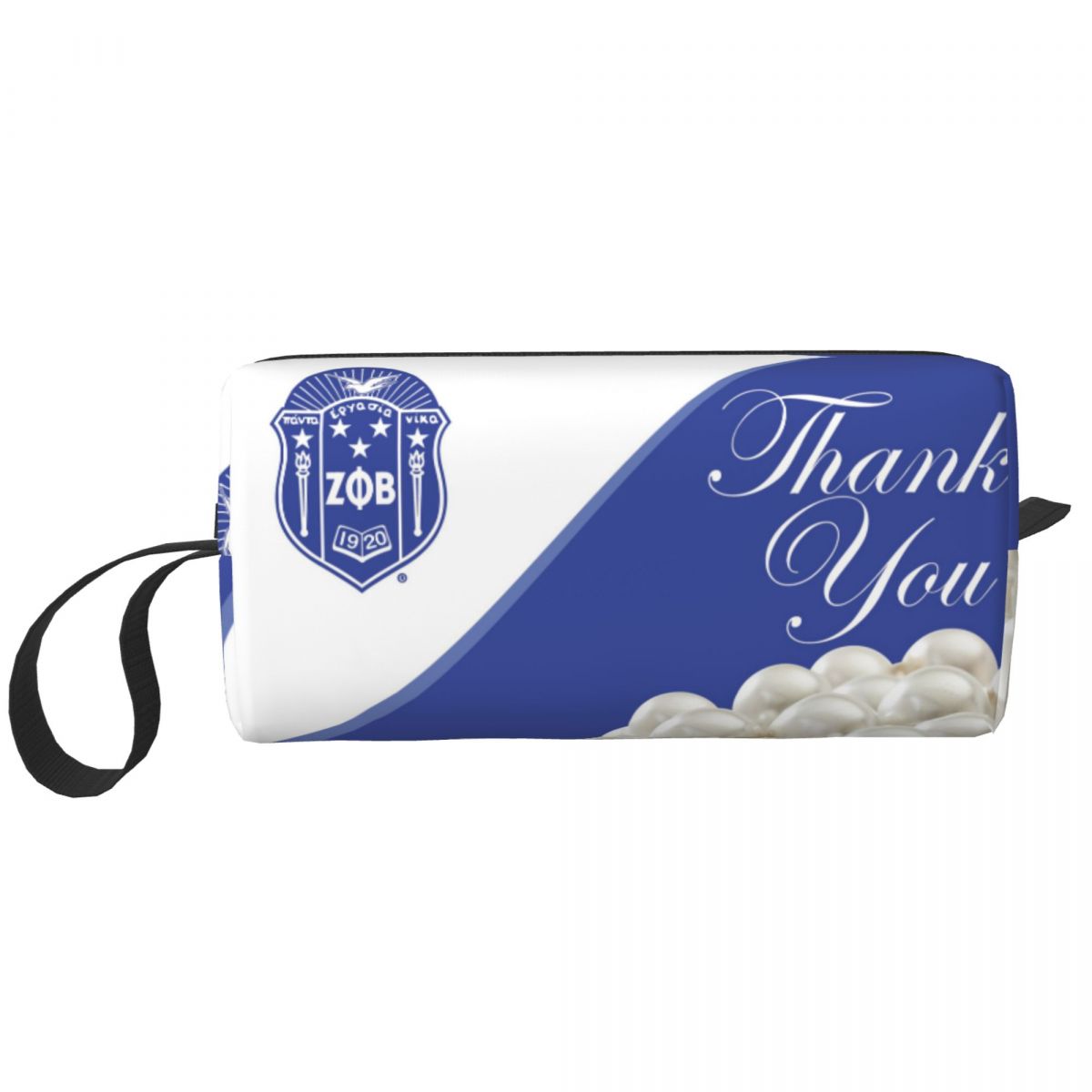 Travel Accessories Greece - Zeta phi Beta กระเป๋าเข้าห้องน้ำ sorority น่ารักๆแบบกรีกจดหมาย1920เครื่องสำอางอุปกรณ์แต่งหน้าสำหรับจัดเก็บที่สวยงาม
