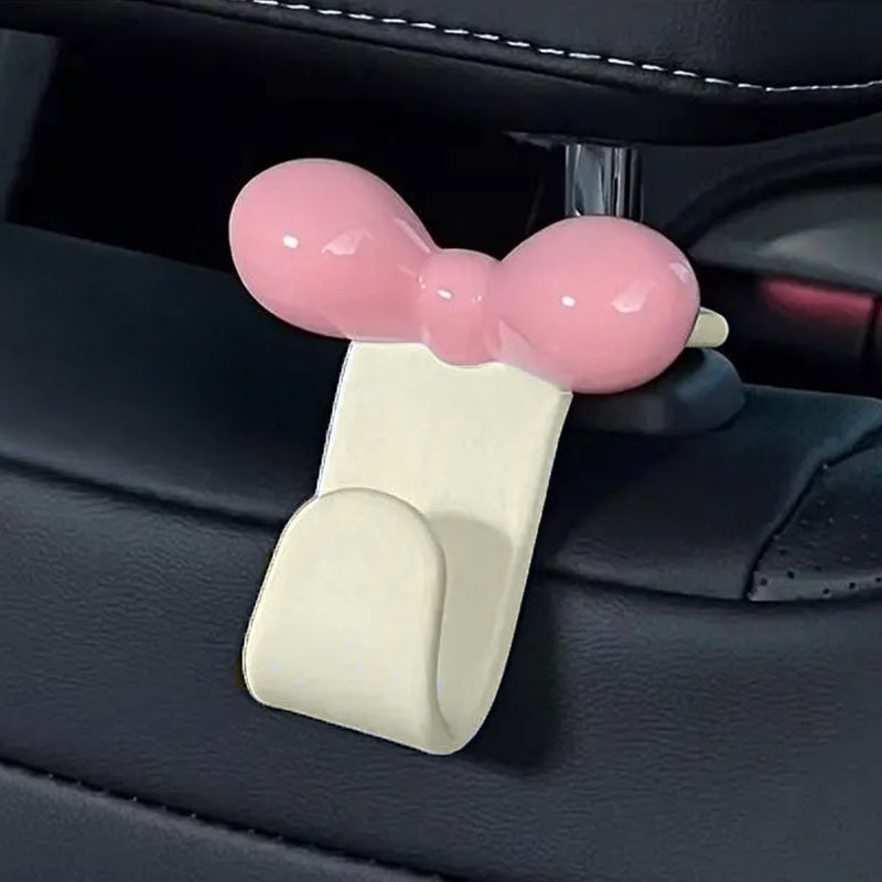 Travel Accessories Tech - ตะขอแขวนหลังเบาะรถยนต์แบบมินิมอล อุปกรณ์จัดเก็บของใช้ในรถยนต์ สำหรับกระเป๋าถือ ขนม และของใช้สำหรับการเดินทาง