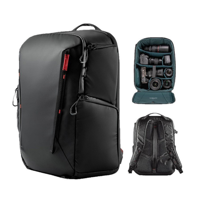 Camera Bag Travel - กระเป๋ากล้องใหม่ ความจุขนาดใหญ่ กระเป๋าเป้สะพายหลังกันน้ำ กระเป๋าเก็บกล้องไมโครซิงเกิล กระเป๋ากล้องสำหรับเดินทางกลางแจ้ง