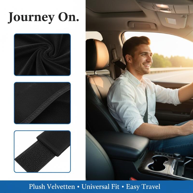 Travel Accessories In Car - 1/2 ชิ้น ปลอกหุ้มเข็มขัดนิรภัยแบบนุ่ม อุปกรณ์เสริมในรถยนต์เพื่อการเดินทางที่สะดวกสบายและปลอดภัย