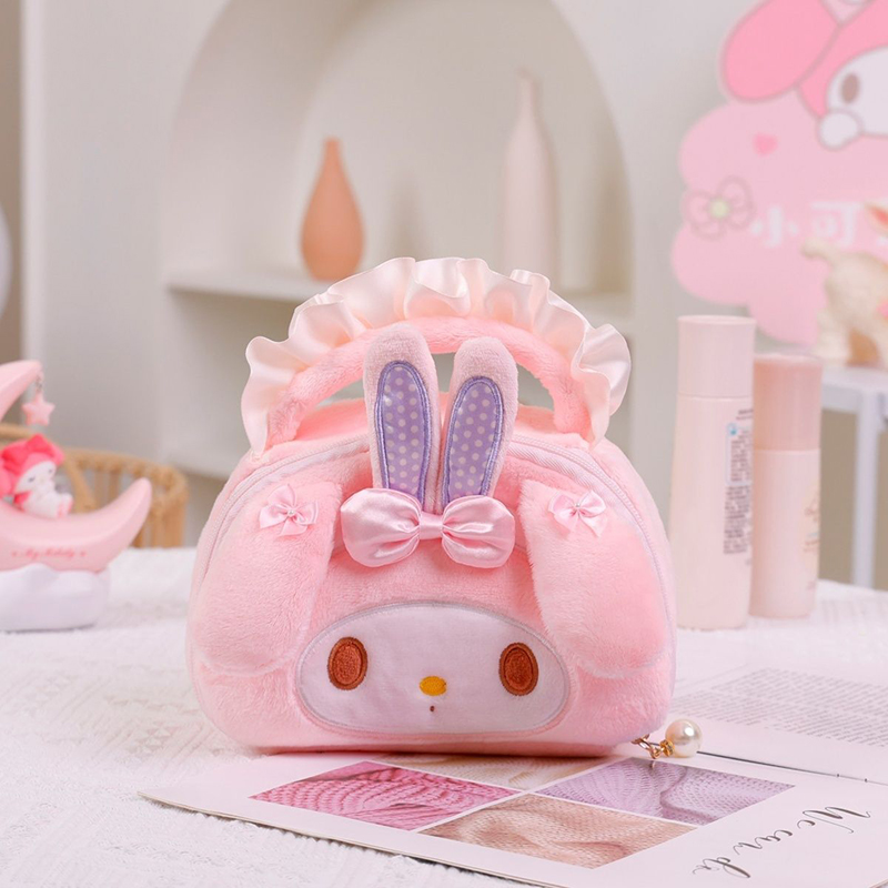 Camera Bag Travel - กระเป๋าเครื่องสำอางพกพา My Melody กระเป๋าใส่เครื่องสำอางแบบพกพาสำหรับเดินทาง กระเป๋าเก็บแปรงแต่งหน้า ลิปสติก