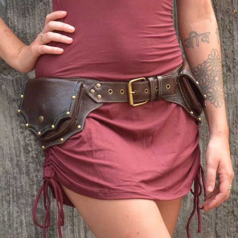 1 PC ยุคกลาง Steampunk หนังเอว - Travel Accessories Hip Belt บทวิจารณ์และราคา
