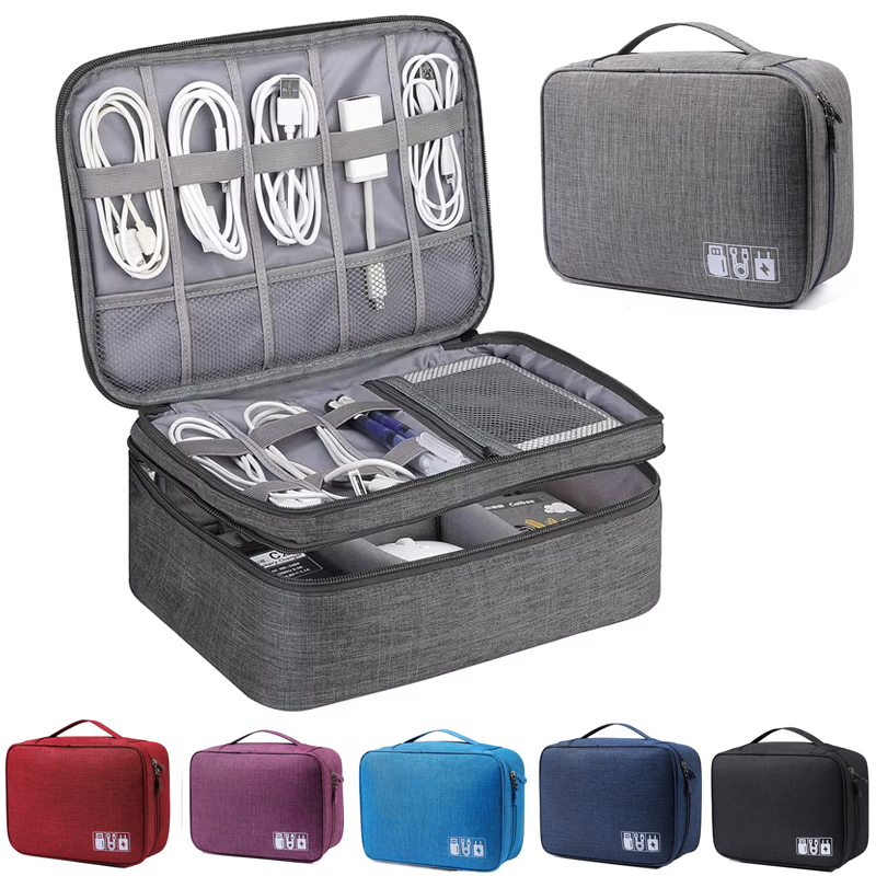 กระเป๋าเก็บสายเคเบิลกันน้ำอุปก - Travel Accessories Tech บทวิจารณ์และราคา