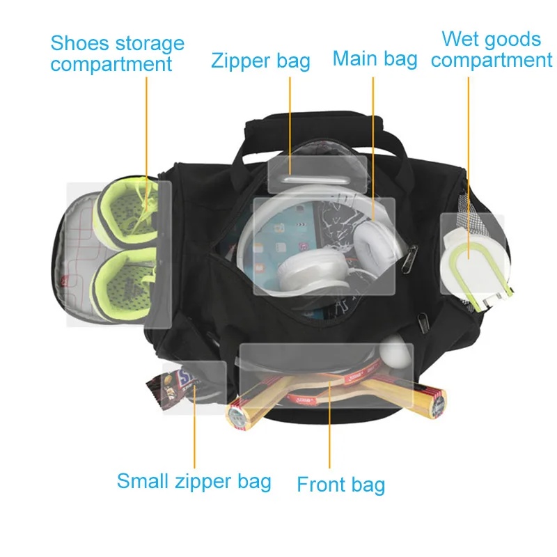 กระเป๋ายิมขนาดใหญ่ กระเป๋าฟิตเ - Travel Accessories Tech บทวิจารณ์และราคา