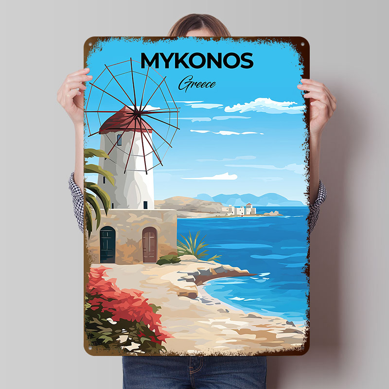 โปสเตอร์ท่องเที่ยวไมโครโนส กรี - Travel Accessories Greece บทวิจารณ์และราคา