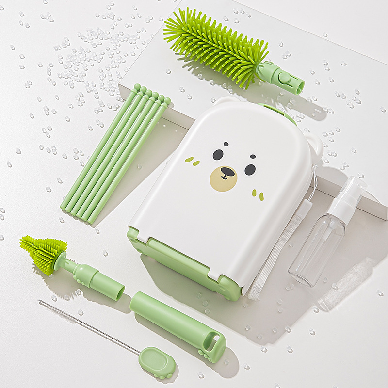 ชุดแปรงล้างขวดนมสําหรับเดินทาง - Travel Accessories For 1 Year Old บทวิจารณ์และราคา