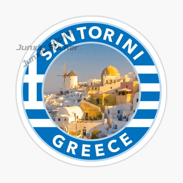 SANTORINI GREECE สติ๊กเกอร์ติด - Travel Accessories Greece บทวิจารณ์และราคา