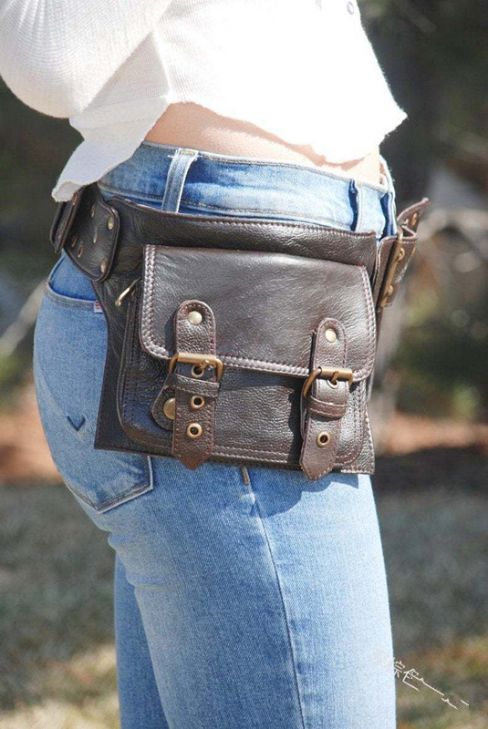 ยุคกลาง Steampunk หนังยูทิลิตี - Travel Accessories Hip Belt บทวิจารณ์และราคา