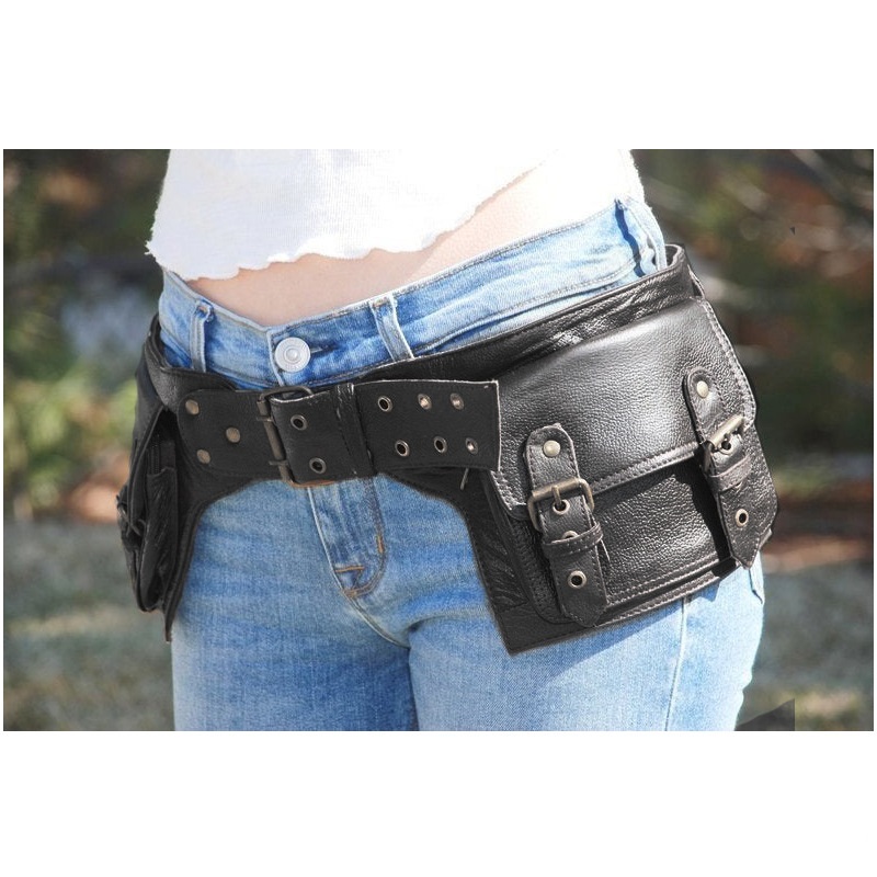 ยุคกลาง Steampunk หนังยูทิลิตี - Travel Accessories Hip Belt บทวิจารณ์และราคา