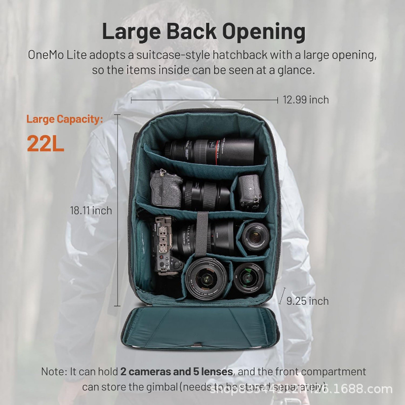กระเป๋ากล้องใหม่ ความจุขนาดใหญ - Camera Bag Travel บทวิจารณ์และราคา