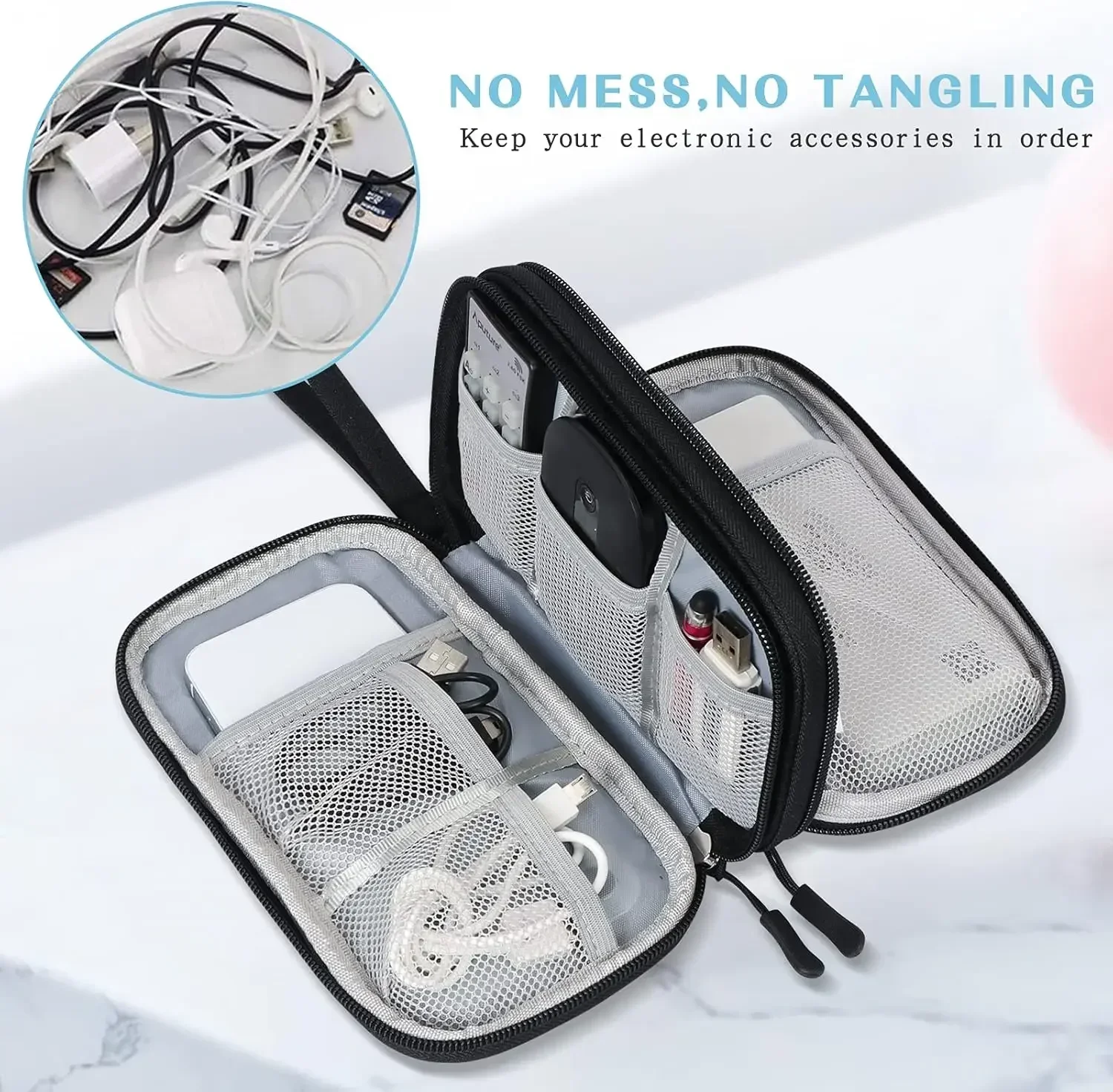 กระเป๋าใส่สายเคเบิลแบบพกพา กระ - Travel Accessories Tech บทวิจารณ์และราคา