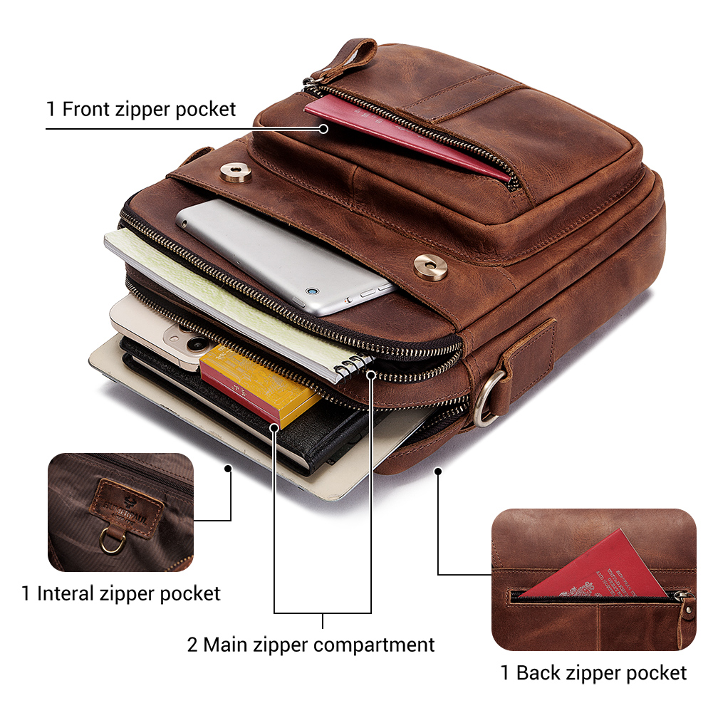HUMERPAUL ของแท้หนังผู้ชายกระเ - Travel Accessories Tech บทวิจารณ์และราคา