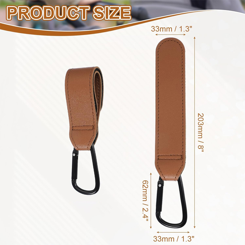 ตะขอเกี่ยวรถเข็นเด็กแบบหนัง 2  - Travel Accessories For 1 Year Old บทวิจารณ์และราคา