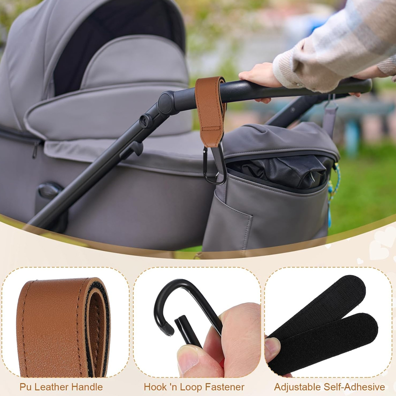 ตะขอเกี่ยวรถเข็นเด็กแบบหนัง 2  - Travel Accessories For 1 Year Old บทวิจารณ์และราคา