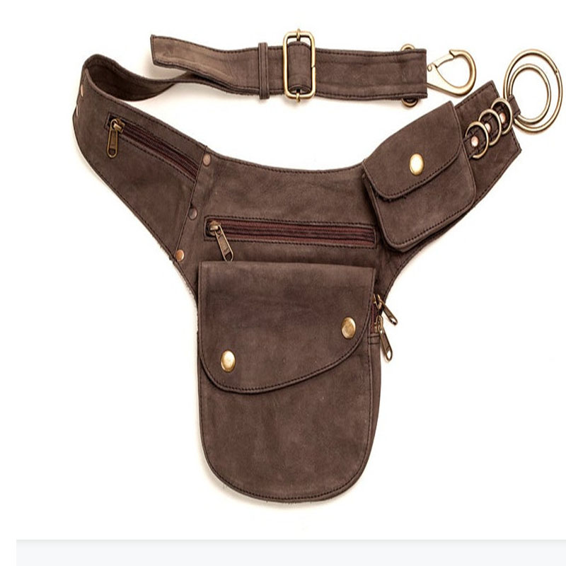 Steampunk ทำด้วยมือหนังยูทิลิต - Travel Accessories Hip Belt บทวิจารณ์และราคา