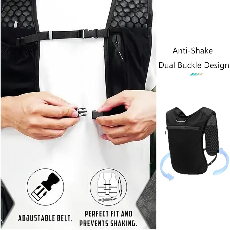 เสื้อกั๊กวิ่ง WOOJACK พร้อมช่อ - Hydration Pack Backpack บทวิจารณ์และราคา