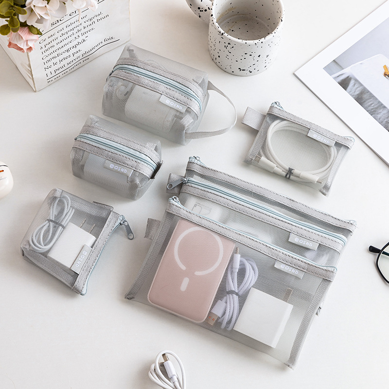 กระเป๋าตาข่ายสีเทาสำหรับจัดระเ - Travel Accessories Tech บทวิจารณ์และราคา